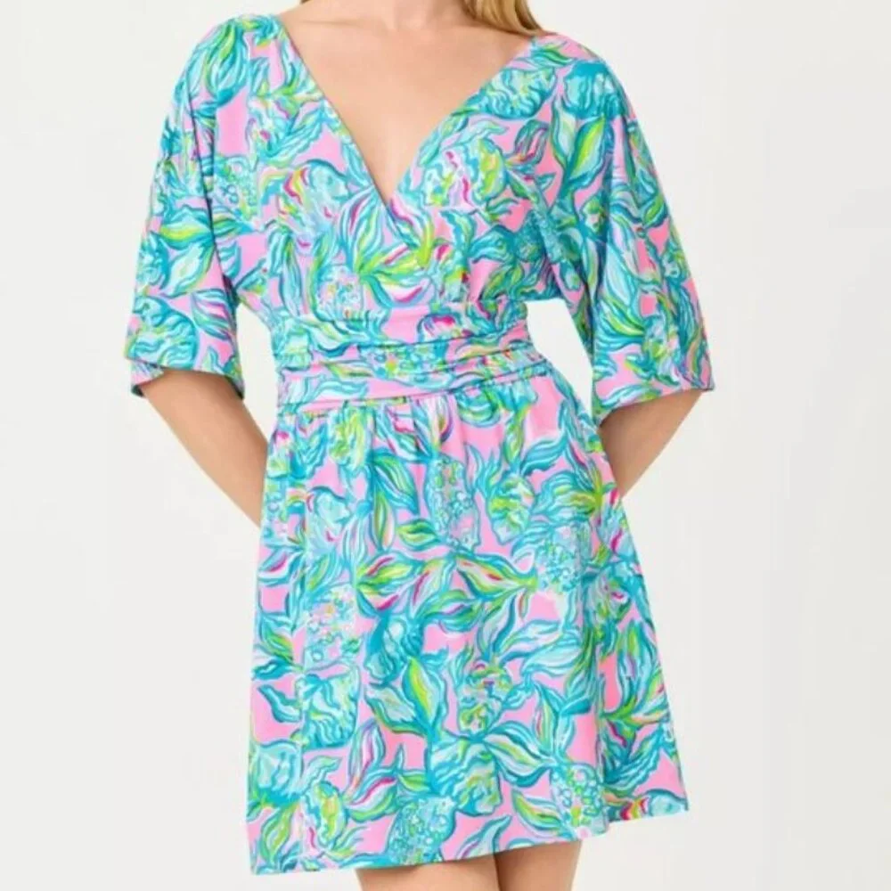 Lilly Pulitzer Parigi Skort Romper Small NWT Pelican Pink - Off the Scales - Picture 1 of 10